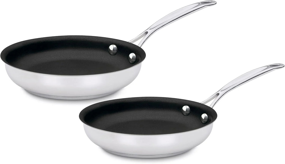 Cuisinart Chef's Classic™ Stainless Non-Stick Skillets, 9" Skillet & 11" Skillet Set