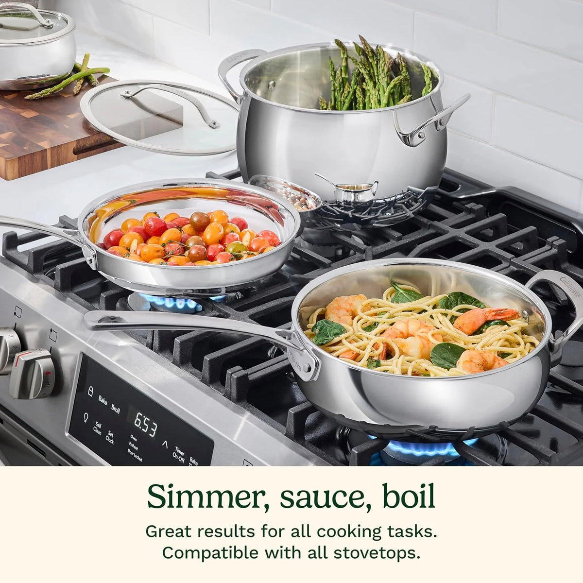 Cuisinart PureClad™ Triple-Ply 1.5 Qt. Stainless Steel Saucepan with Cover, PCT19-16