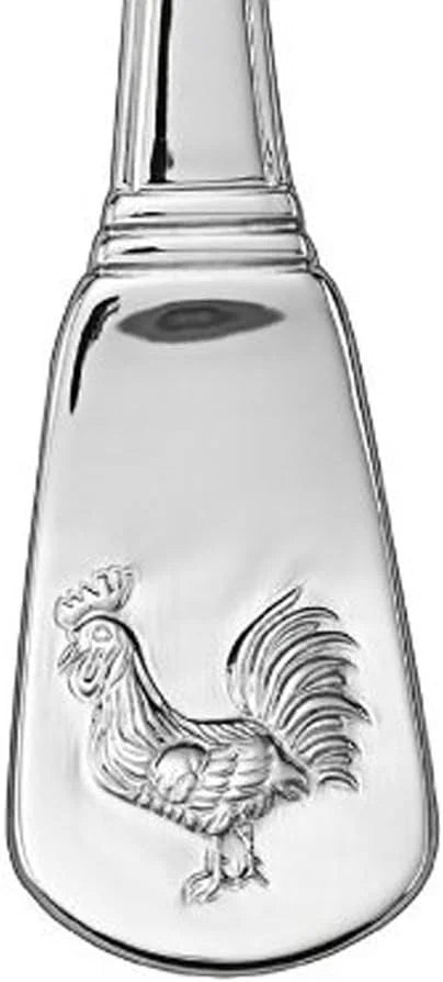 Cuisinart CFE-01-FR20 40-Piece Stainless Steel Flatware Set – French Rooster Pattern, Heavy-Gauge Handcrafted Silverware, Dishwasher Safe