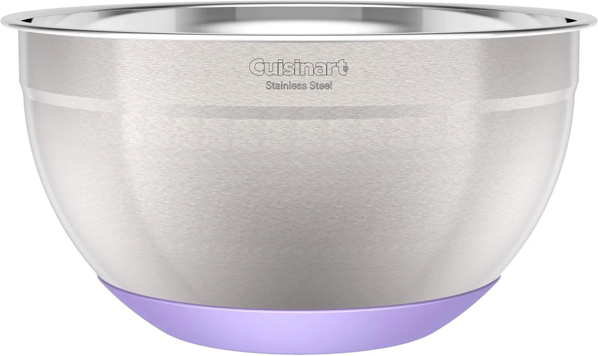 Cuisinart 3-Piece Stainless Steel Mixing Bowls with Nonslip Base, 1.5qt, 3qt & 5qt