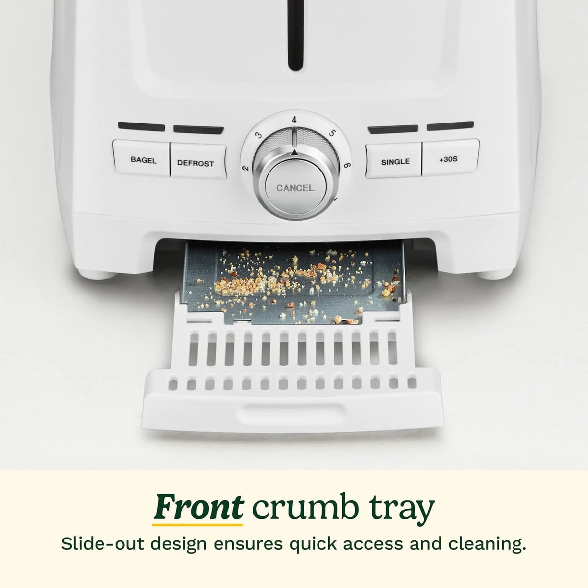 Cuisinart Core Collection 2-Slice Toaster | Extra-Long Slots for Artisan Bread, Bagel | High-Lift Quickview™ | Single Slice & Defrost Function | +30sec Toast Boost | Removable Crumb Tray, White