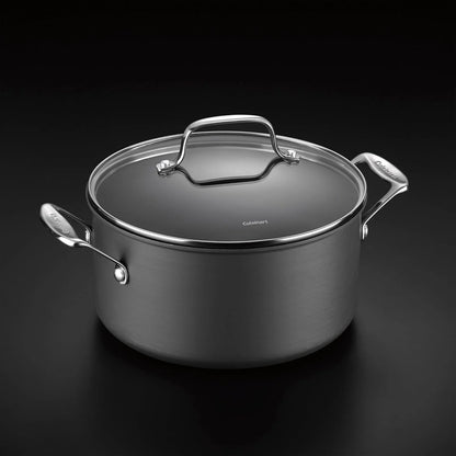 Cuisinart Chef's Classic 6-Quart PURELYCERAMIC Nonstick PFAS Free Hard-Anodized, Stockpot with Cover, 644C-24, 6 Quarts (Pack of 2)