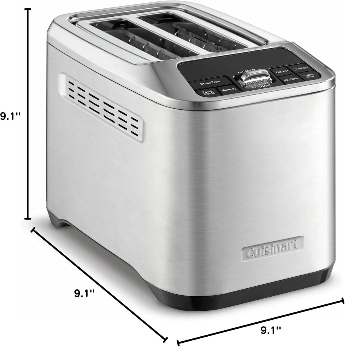 Cuisinart CPT-520 2-Slice Motorized Toaster, Stainless Steel/Black