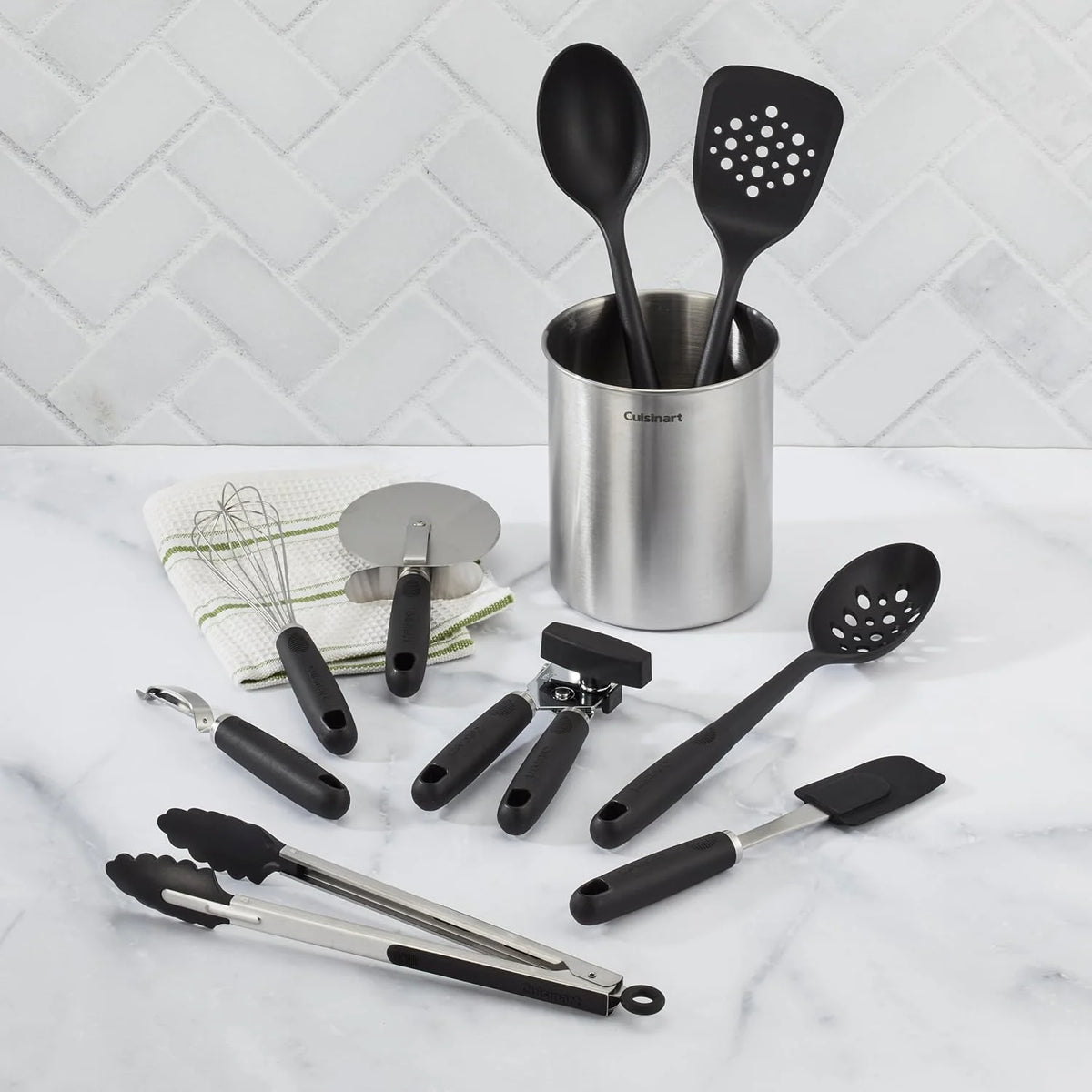 Cuisinart 10-Piece Primary Tool & Gadget Set with Stainless Steel Crock