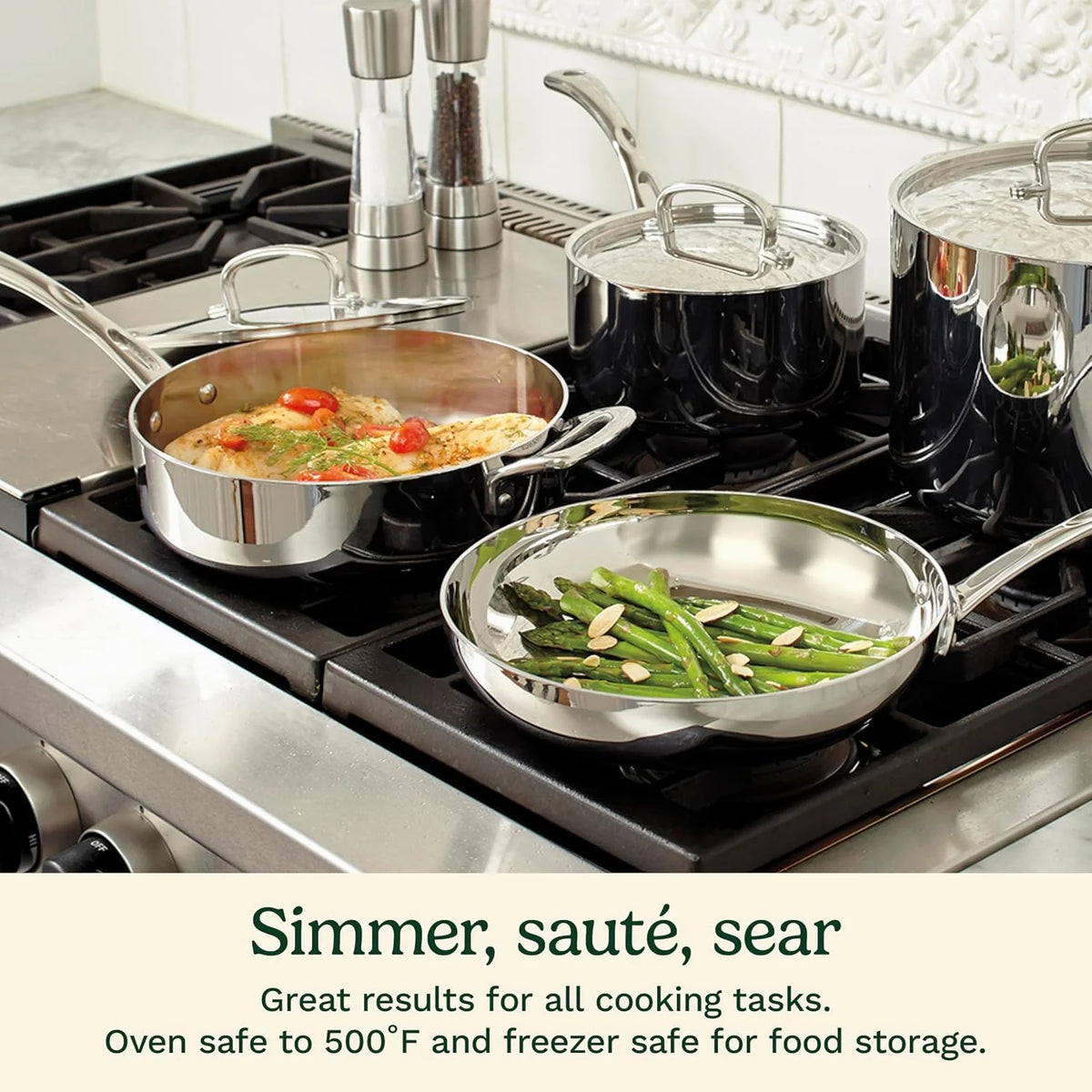 Cuisinart FCT-13 French Classic Tri-Ply Stainless 13-Piece Cookware Set