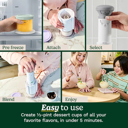 Cuisinart Ice Cream Maker, 5-in-1, 3 Half-Pint Mixing Cups