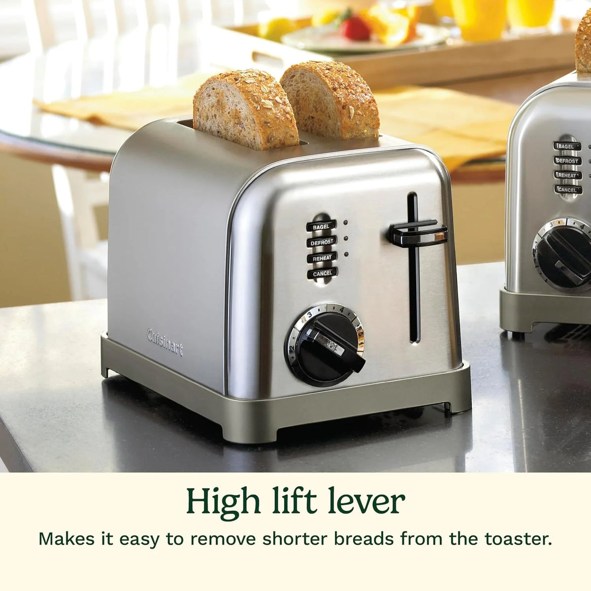 Cuisinart 2-Slice Toaster, 1.5" Wide Slots, Stainless Steel