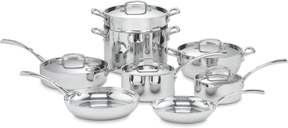 Cuisinart FCT-13 French Classic Tri-Ply Stainless 13-Piece Cookware Set