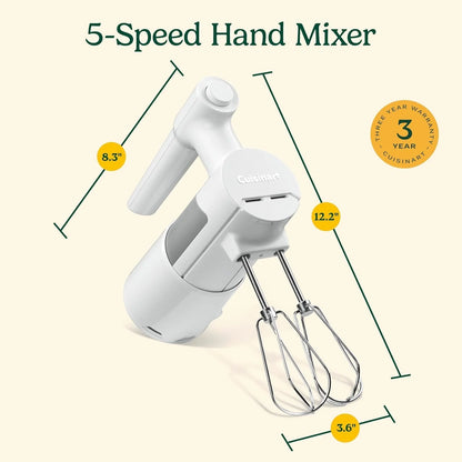 Cuisinart 5 Speed Hand Mixer, HM-150, Yellow