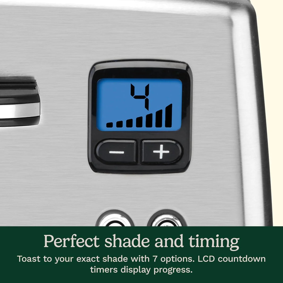 Cuisinart 4 Slice Countdown Motorized Toaster, Compact Design with Extra-Wide Slots for Toasting, Defrost & Reheat Functions, CPT-435P1, Stainless Steel