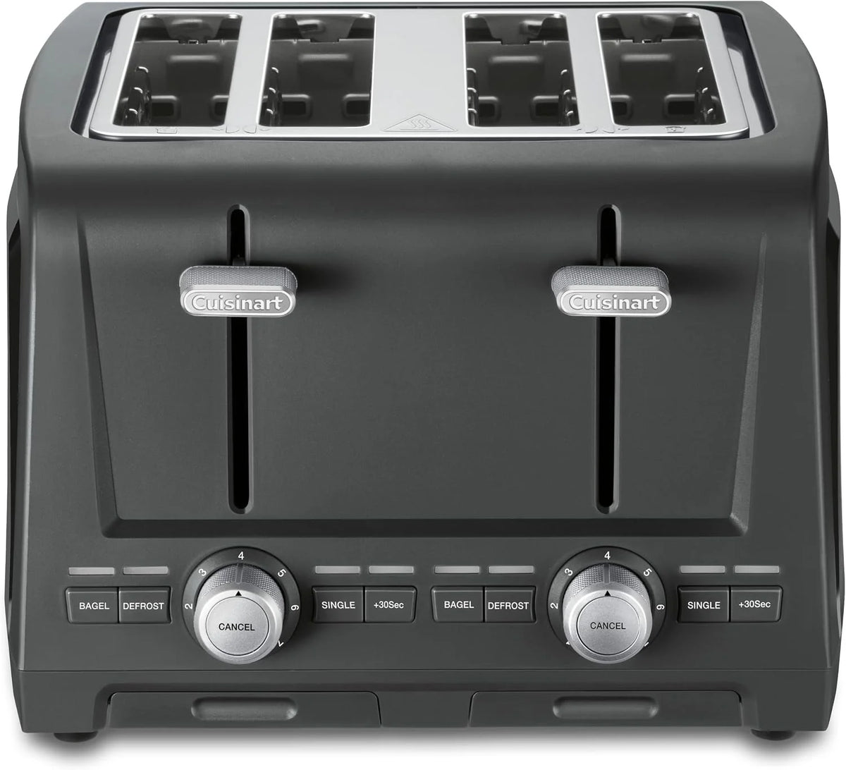 Cuisinart 4-Slice XL Slot Toaster, Extra-Wide Slots, 7 Shade Setting, Black