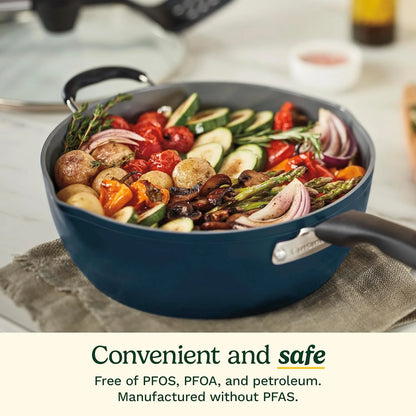 Cuisinart Preferred Pan 4-Pc Set - Sienna Sky (4.5 Qt. Multi-Purpose Pan w/Cover, Steamer, Slotted Turner)