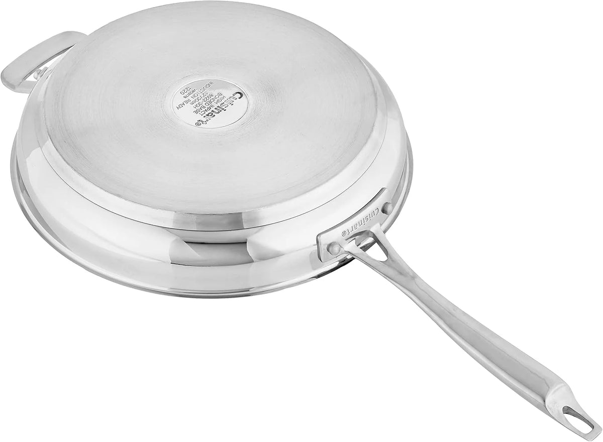 Cuisinart Professional Stainless Skillet with Helper, 12-Inch