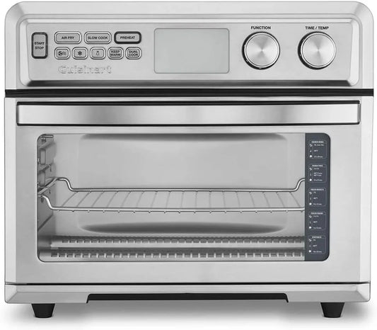 Cuisinart Air Fryer Toaster Oven with Extra-Large Capacity, 1800W Stainless Steel Oven with Digital Display, Bake, Broil, Roast & Air Fry Options, Adjustable Temperature, TOA-95NAS